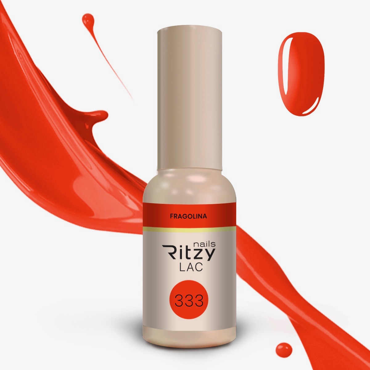 Ritzy Lac 333 Fragolina gēllaka 9 ml