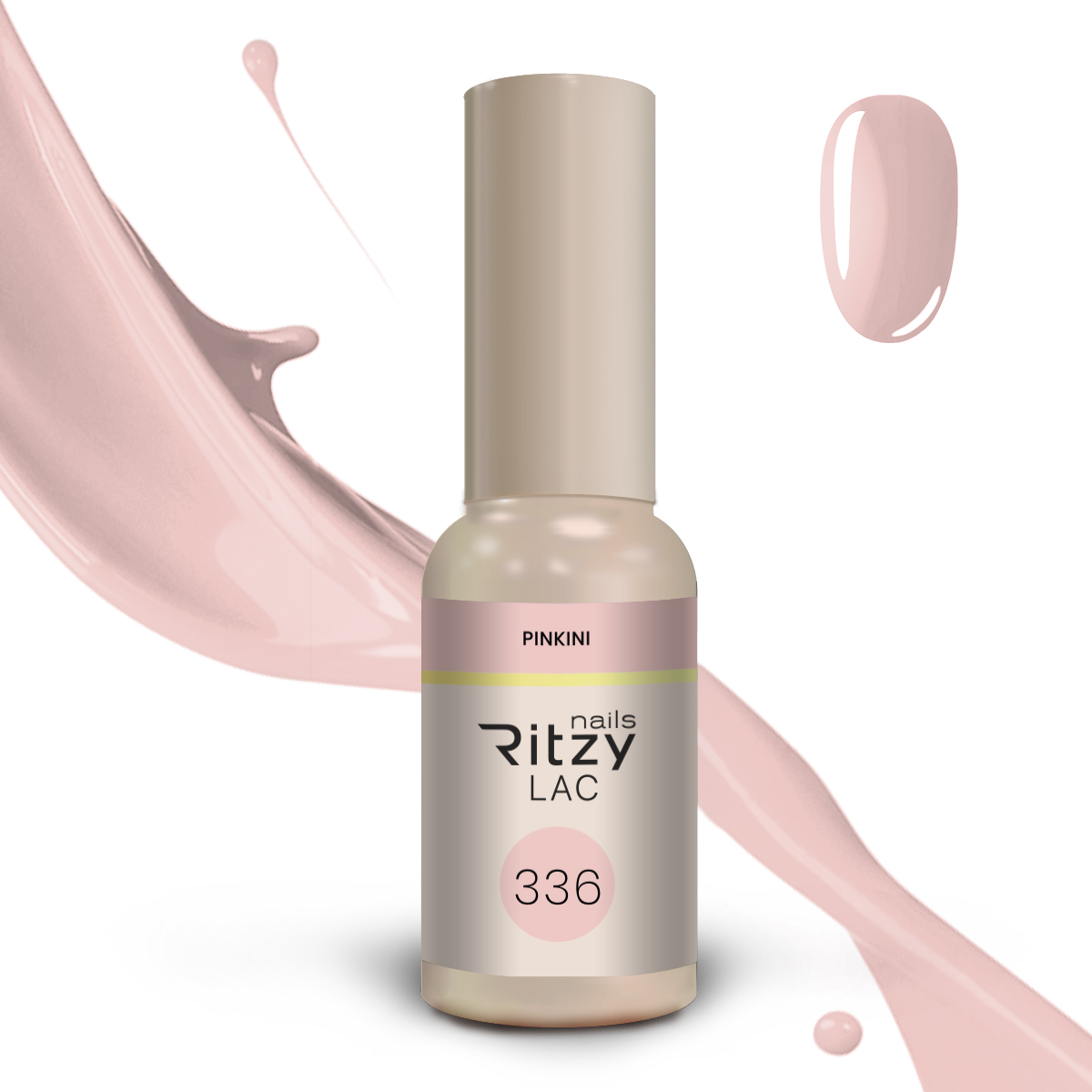Ritzy Lac 336 Pinkini gēllaka 9 ml