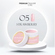 Ritzy Premium Strawberry 05 būvējošais gēls 15 ml