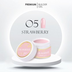 Ritzy Premium Strawberry 05 būvējošais gēls 5 ml