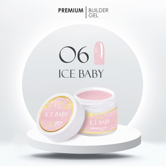 Ritzy Premium Ice baby 06 būvējošais gēls 15 ml