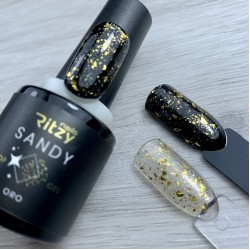 Ritzy Oro tops ar spīdumiem bez lipīga slāņa 8 ml