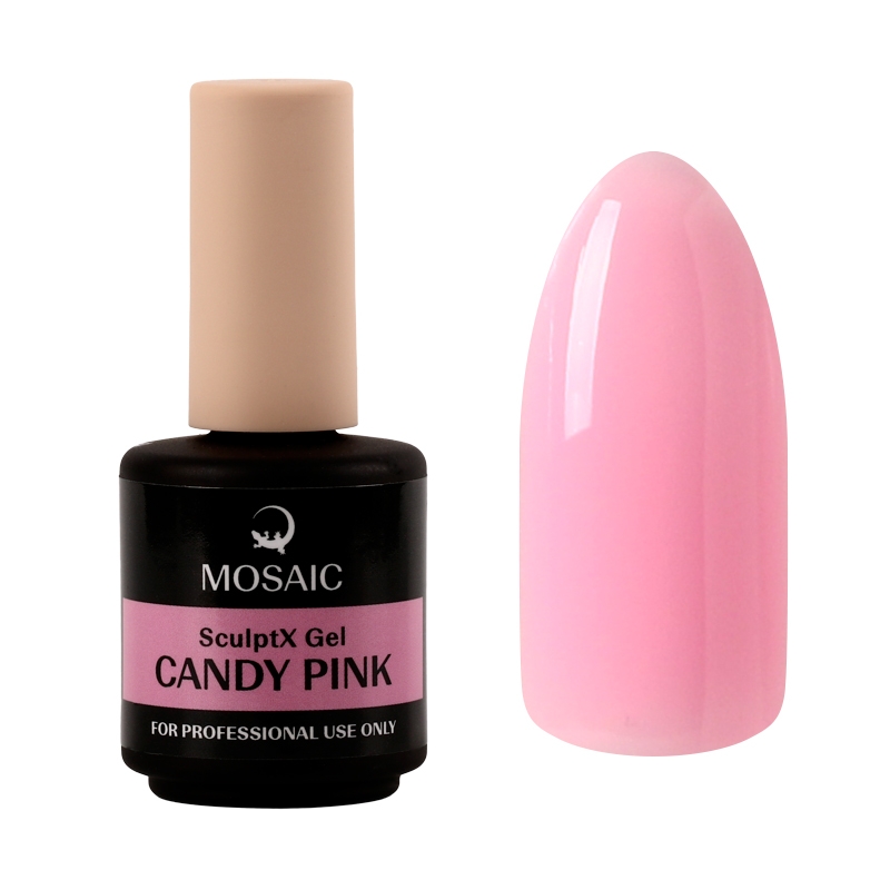 Mosaic Candy pink modelēšanas gēls pudelītē 15 ml Mosaic Candy pink modelēšanas gēls pudelītē 15 ml