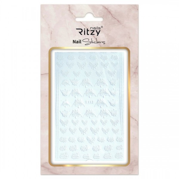 Ritzy TM/Nail art Stickers/F113 white