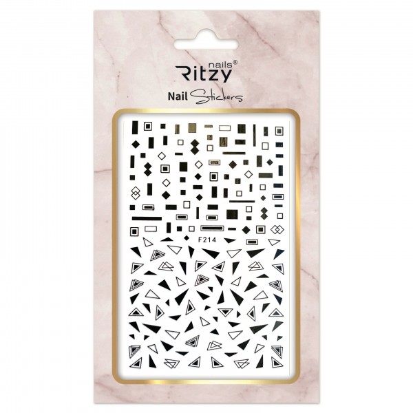 Ritzy TM/Nail art Stickers/F214 black