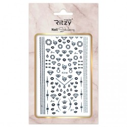 Ritzy TM/Nail art Stickers/F218 black