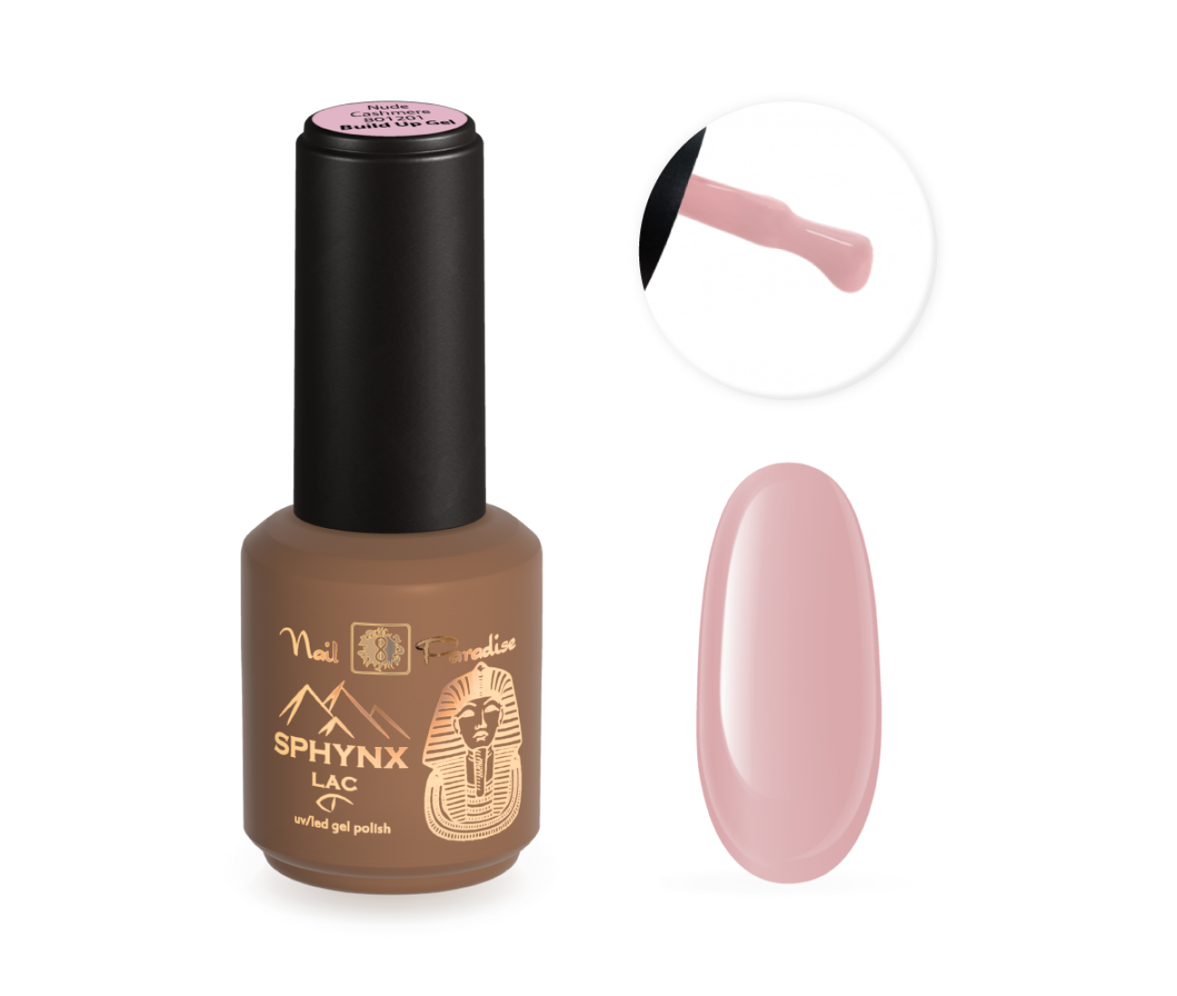 SPHYNX 801201 Nude cashmere Cietais gēls pudelītē 15 ml SPHYNX 801201 Nude cashmere Cietais gēls pudelītē 15 ml