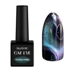 Mosaic gēla laka Cat eye Turquoise 10 ml