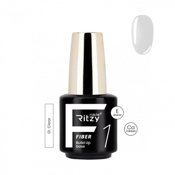 Ritzy Fiber 01 Clear stikla šķiedras bāze 15 ml