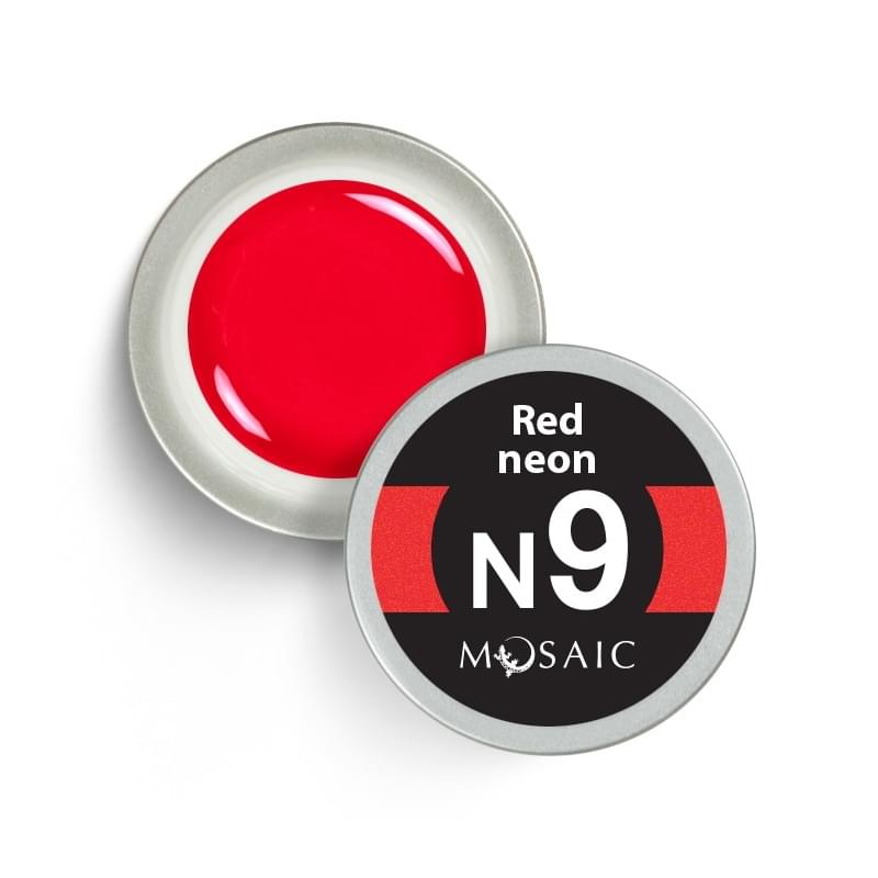 Mosaic N9 Red neon гель краска 5 мл