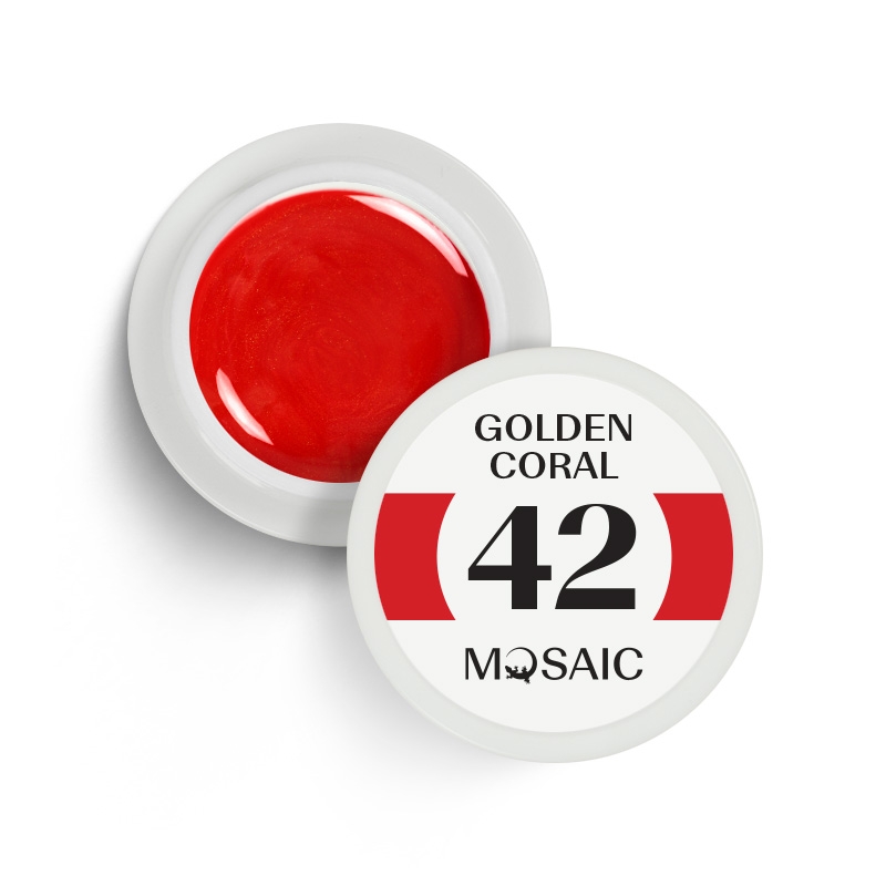 Mosaic 42 Golden coral gel paint 5 ml