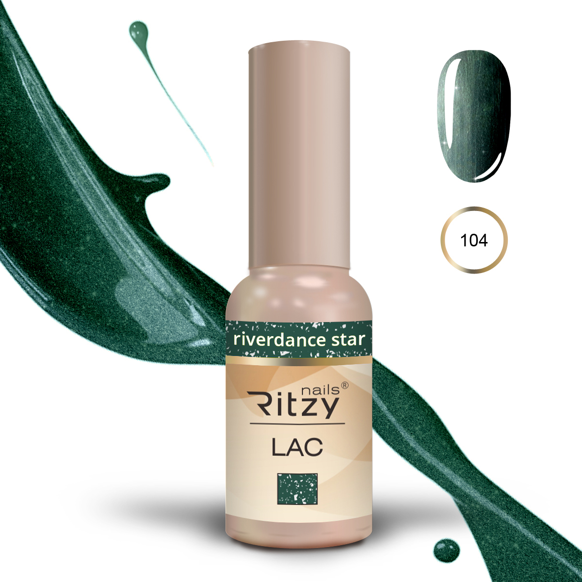 Ritzy Lac 104 Riverdance Star/gēla laka 9ml