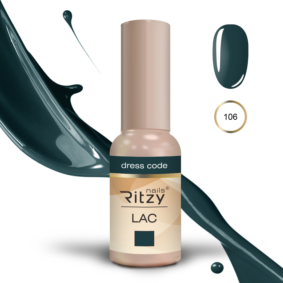 Ritzy Lac 106 Dress Code/гель лак 9мл