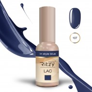 Ritzy Lac 107 In Style Blue gēla laka 9 ml