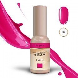 Ritzy Lac 114 Hot pink gel polish 9 ml