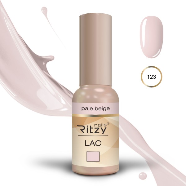 Ritzy Lac 123 Pale Beige/gēla laka 9ml