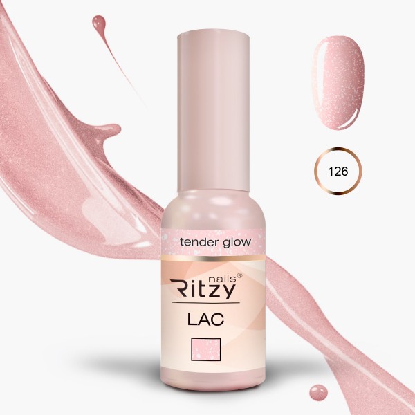 Ritzy Lac 126 Tender Glow/гель лак 9мл