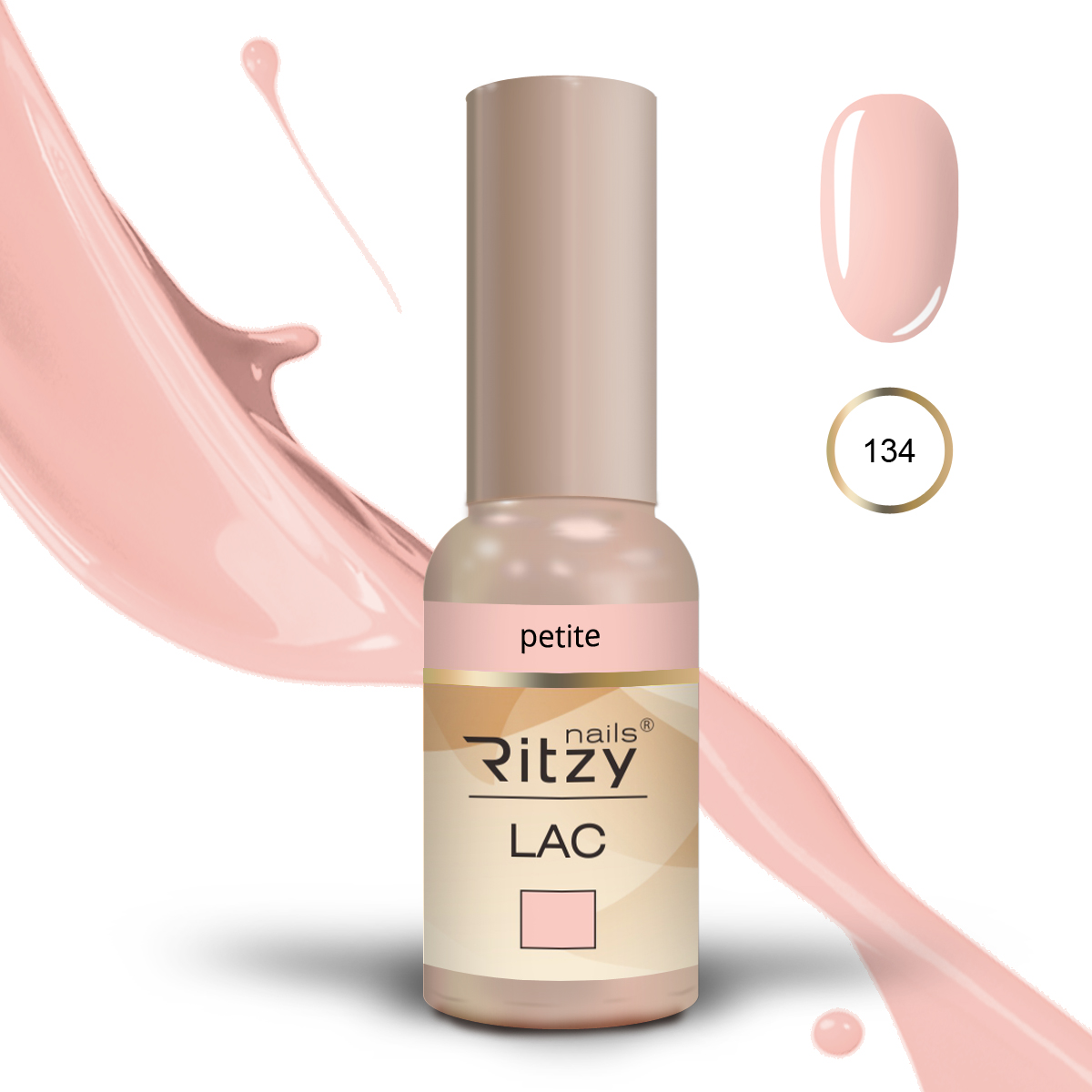 Ritzy Lac 134 Petite/gēla laka 9ml