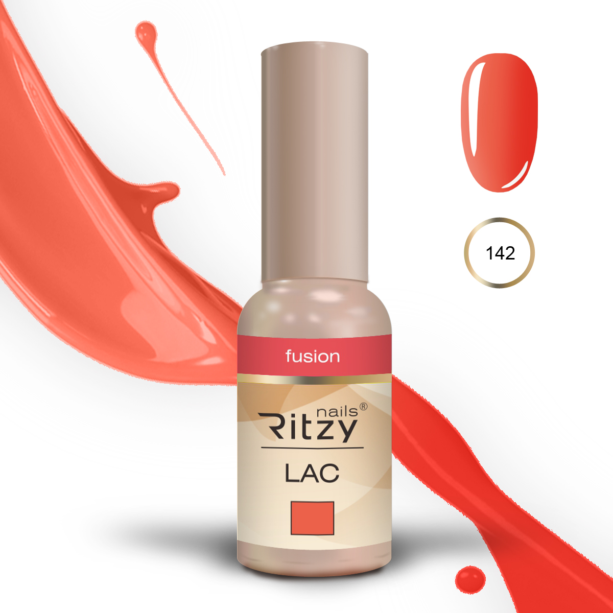 Ritzy Lac 142 Fusion/gel polish 9ml