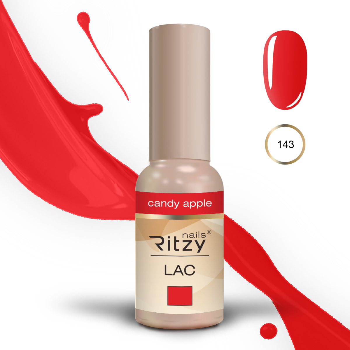 Ritzy Lac 143 Candy Apple/gel polish 9ml