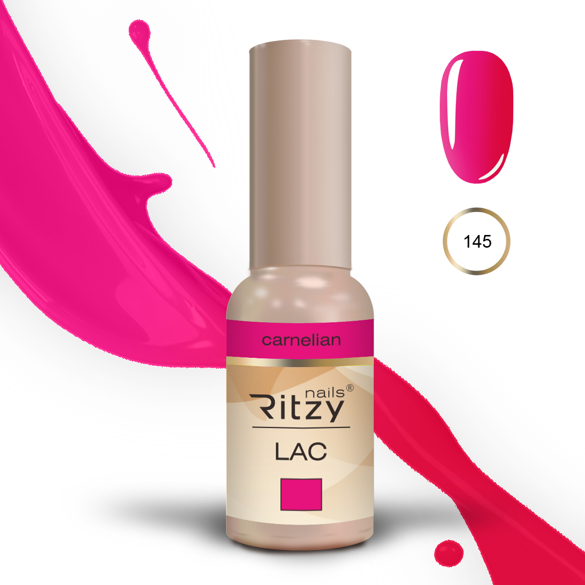 Ritzy Lac 145 Carnelian/gel polish 9ml