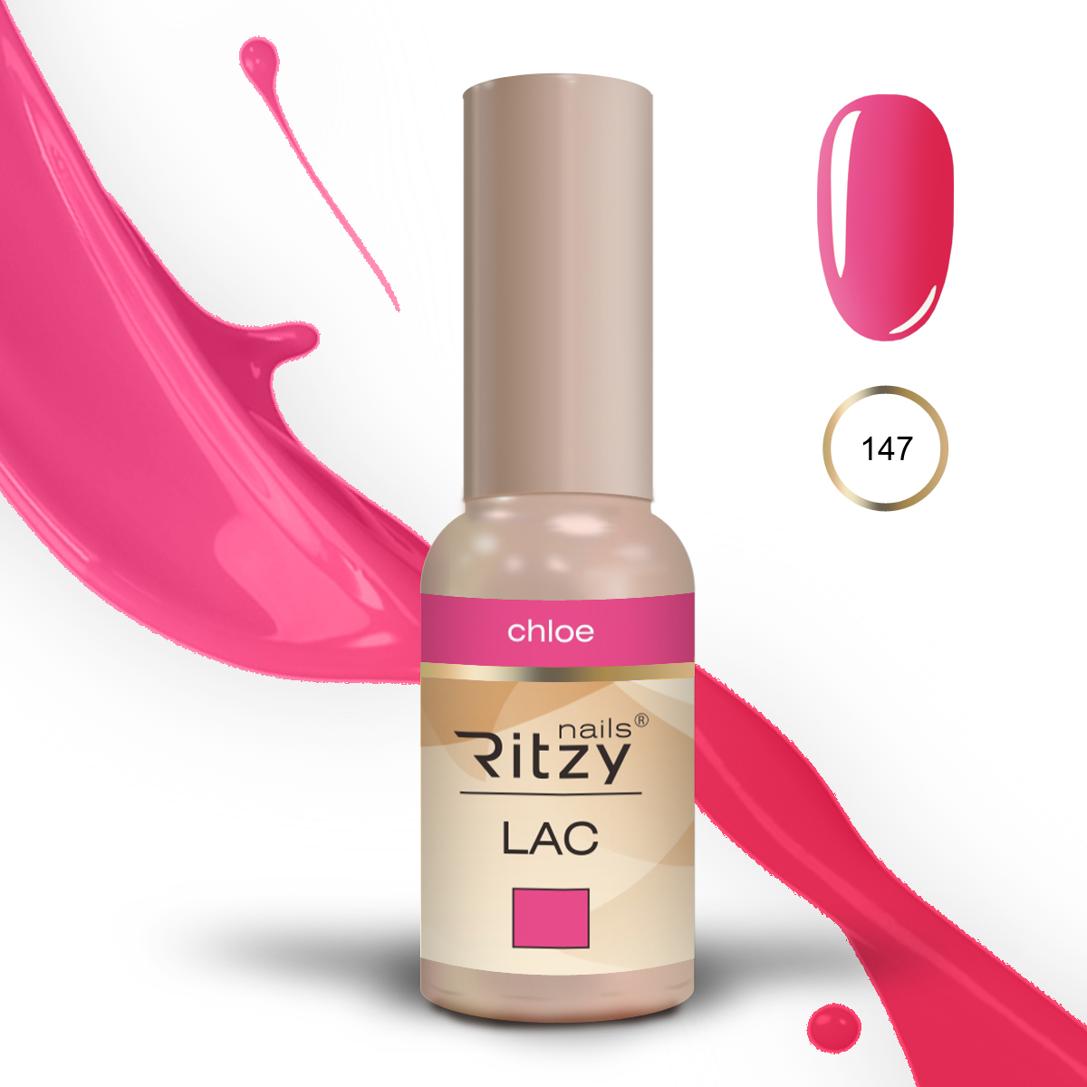 Ritzy Lac 147 Chloe/gēla laka 9ml