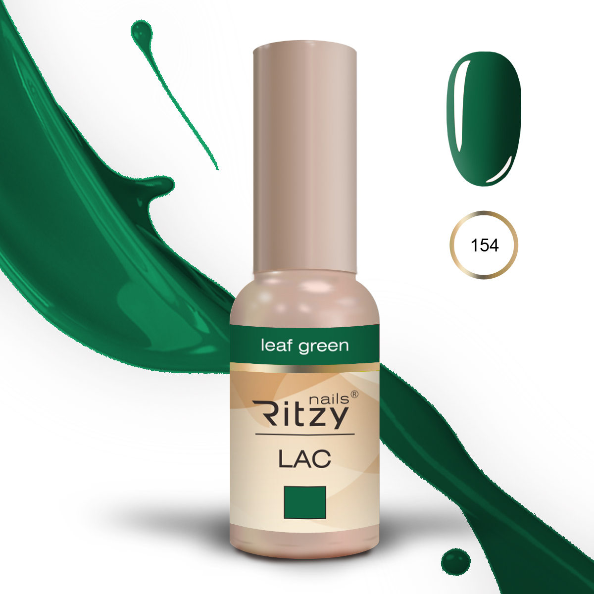 Ritzy Lac 154 Leaf Green/gēla laka 9ml