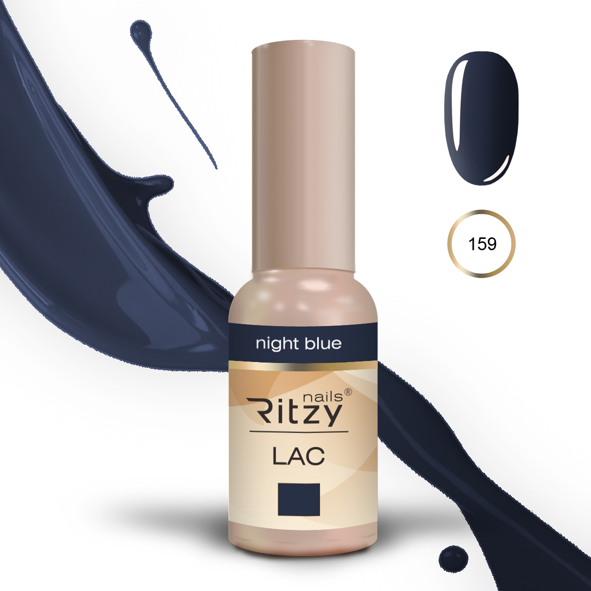 Ritzy Lac 159 Night Blue/gēla laka 9ml