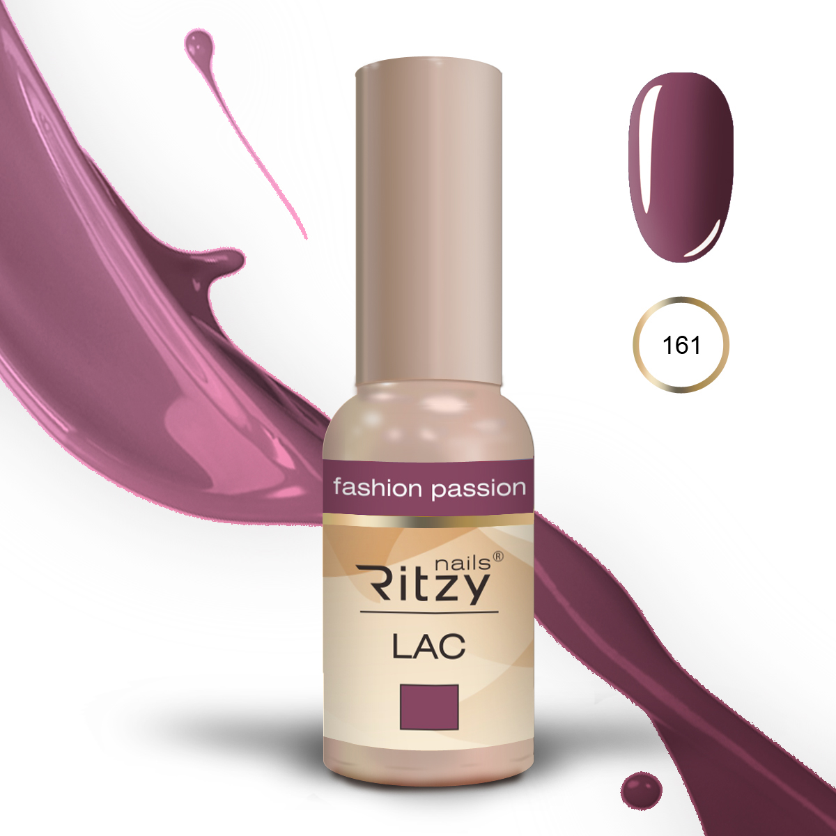 Ritzy Lac 161 Fashion Passion/гель лак 9мл