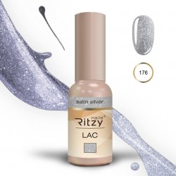 Ritzy lac 176 Satin Silver gel polish 9 ml