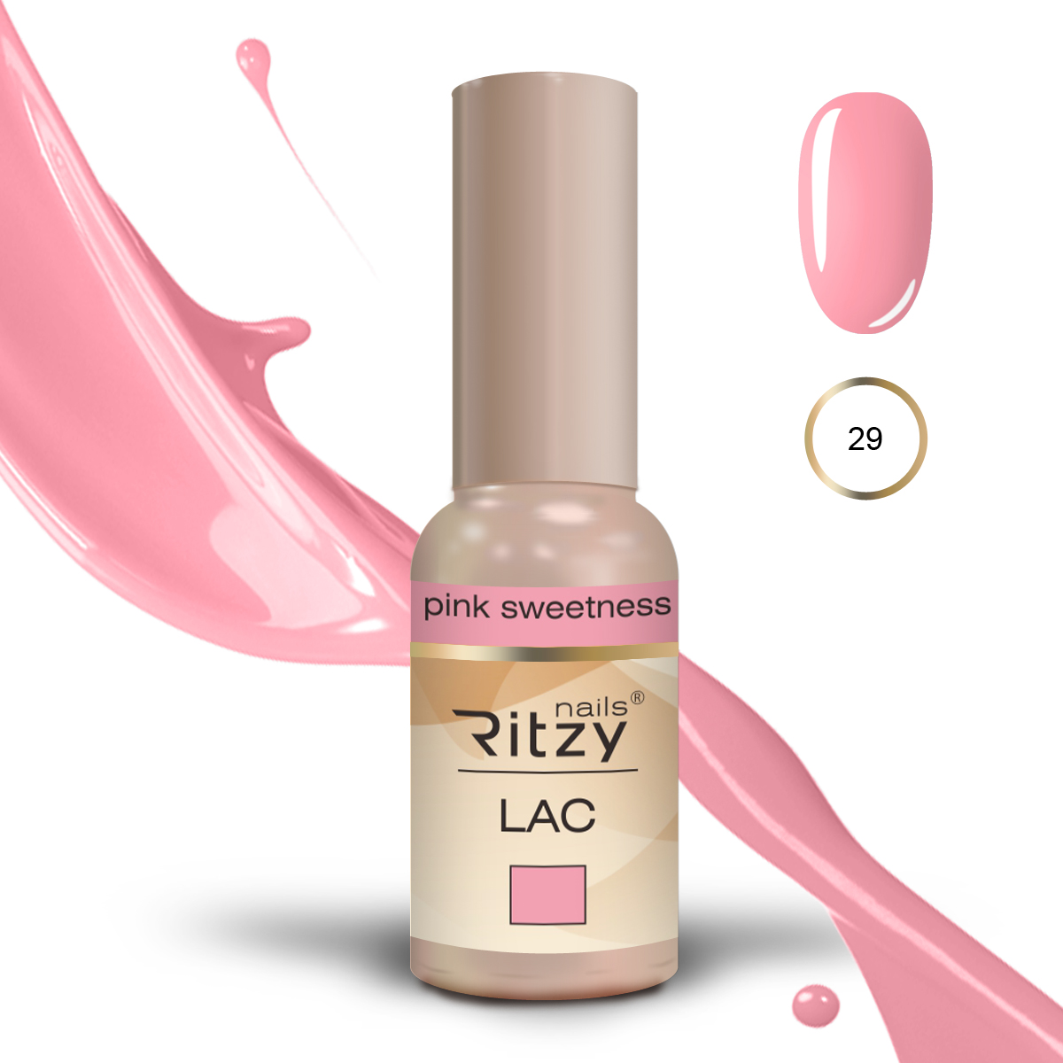 Ritzy Lac 29 Pink sweetness гель лак 9 мл