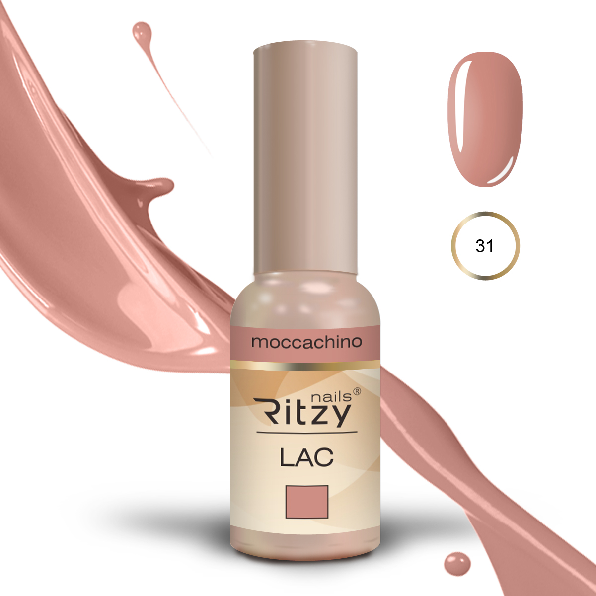 Ritzy Lac 31 Moccachino гель лак 9 мл