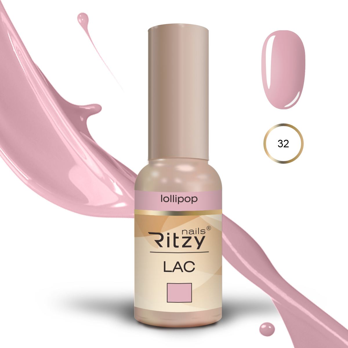 Ritzy Lac 32 Lollipop гель лак 9 мл