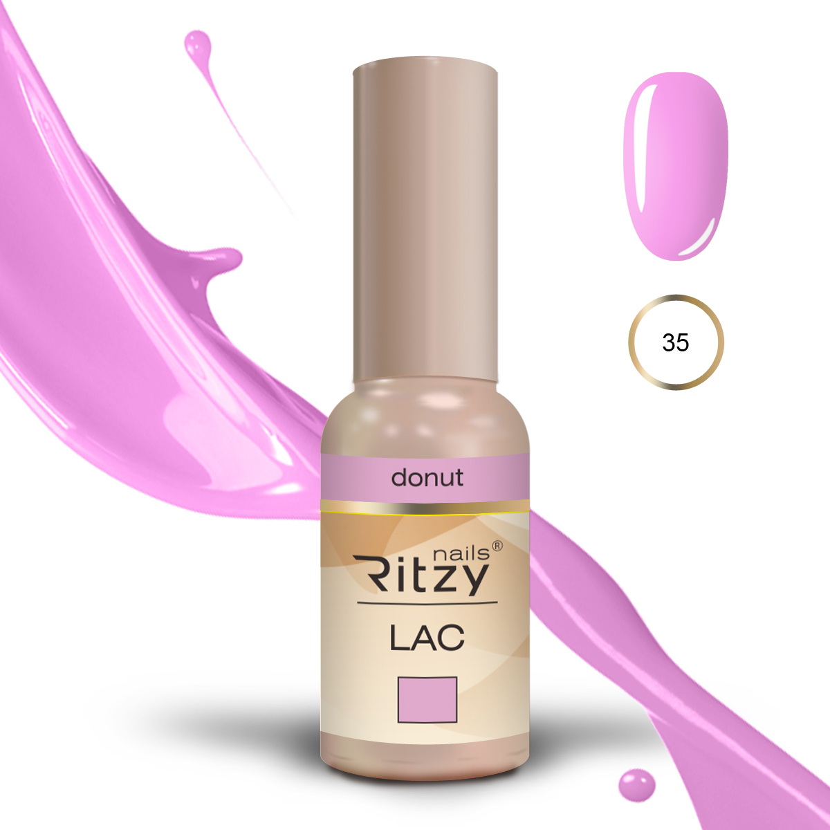 Ritzy Lac 35 Donut gēla laka 9 ml