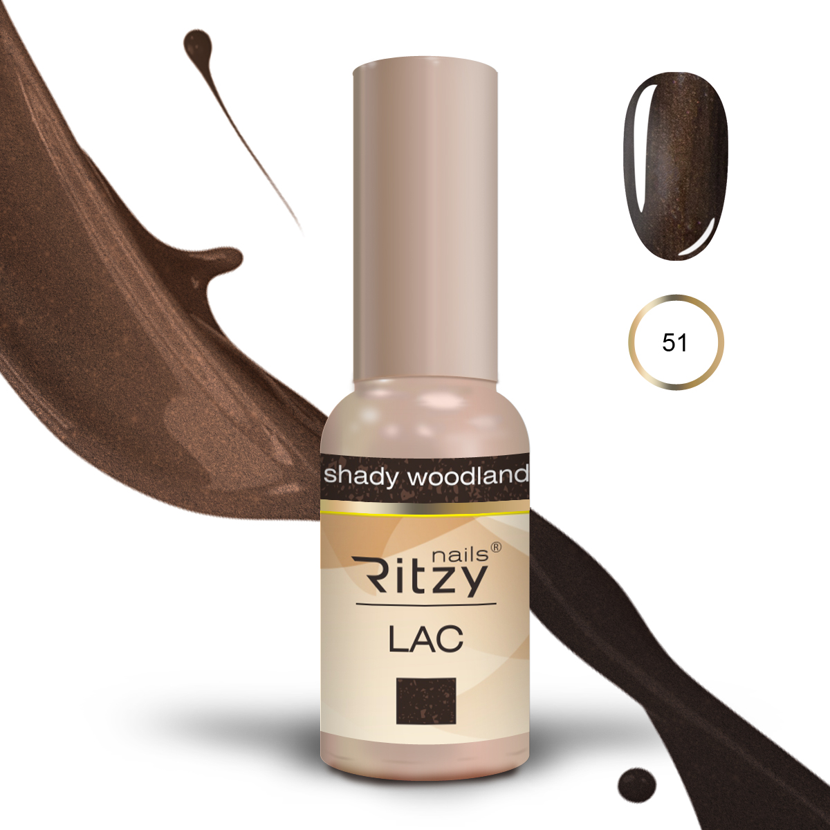 Ritzy Lac 51 Shady Woodland gēla laka 9 ml