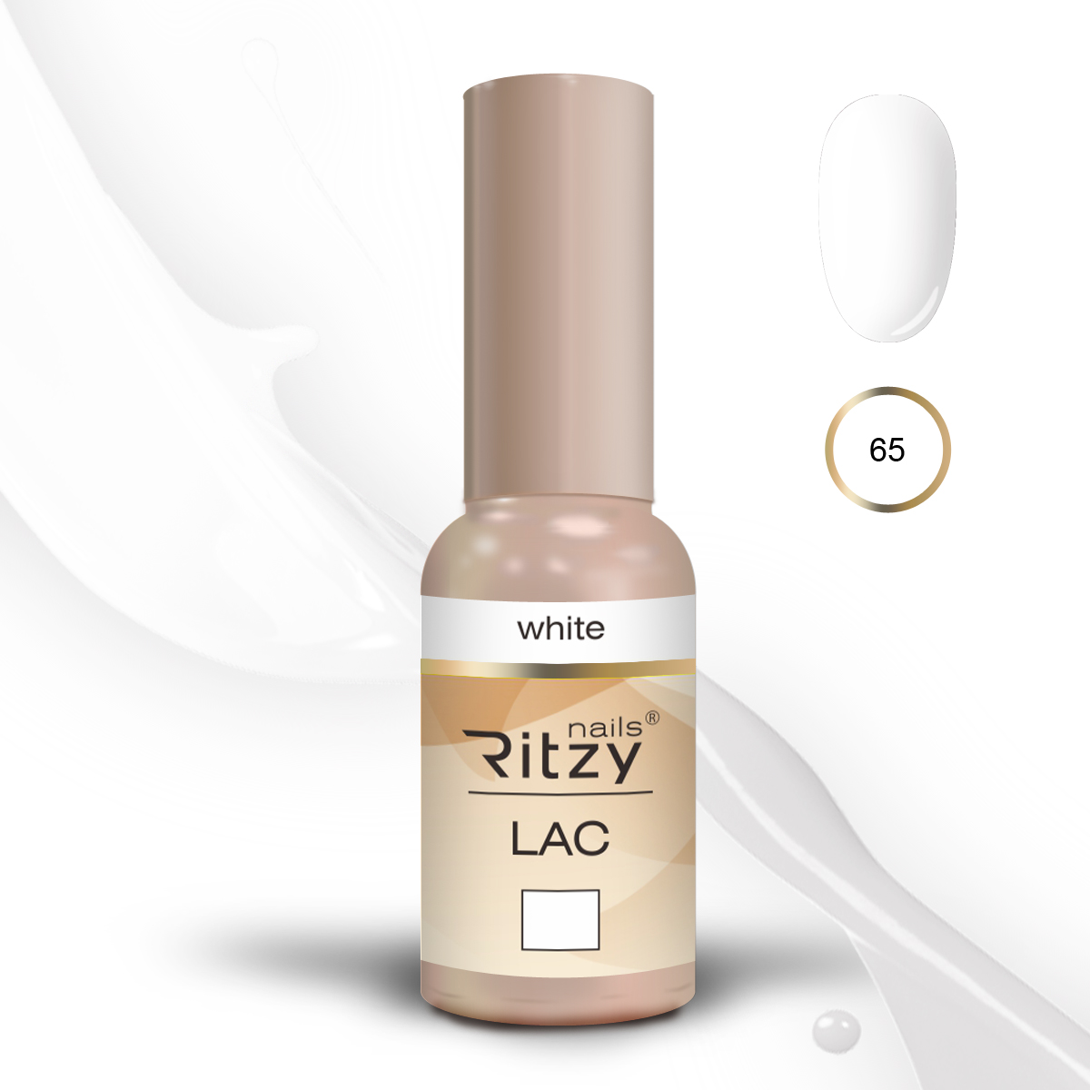 Ritzy Lac 65 White гель лак 9 мл