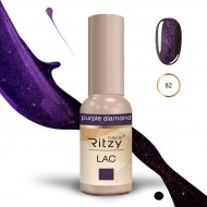 Ritzy Lac 82 Purple diamond gel polish 9 ml