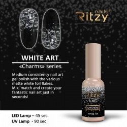 Ritzy lac White Art гель лак 9 мл  