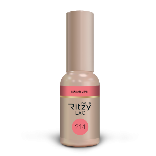 Ritzy Lac 214 Sugar Lips gēla laka 9 ml