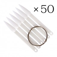 Mosaic stiletto natural tips 50 pcs