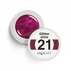 Mosaic 21 Glitter wine гель краска 5 мл