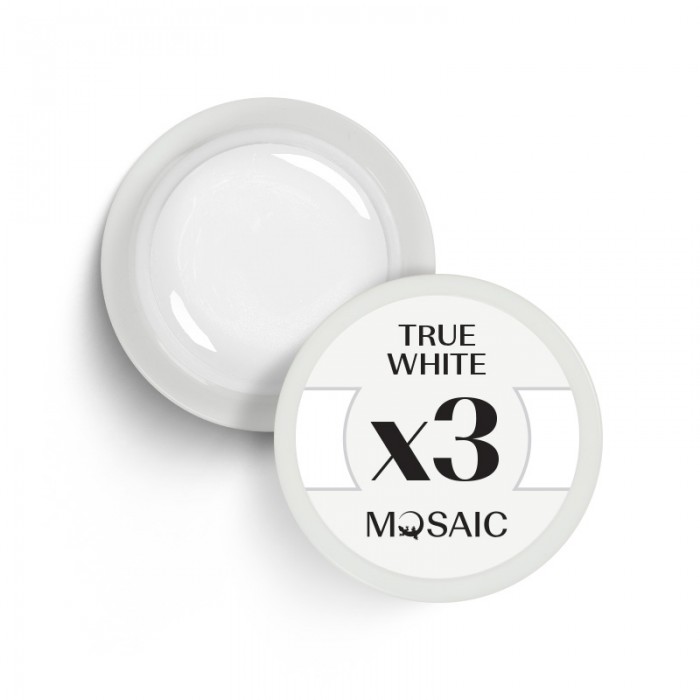 Mosaic 3X True white gēla krāsa 5 ml