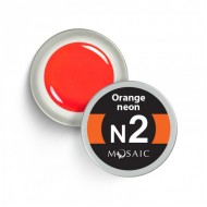 Mosaic N2 Orange neon витражная гель краска 5 мл