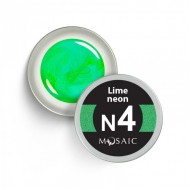 Mosaic N4 Lime neon гель краска 5 мл