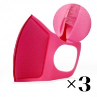 Reusable mask with filter Pink x 3 pcs